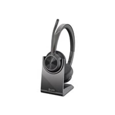POLY BT Headset Voyager 4320 UC Stereo USB-C Teams mit Stand