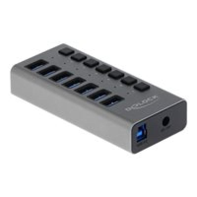 DELOCK Ext. SS USB Hub 7Ports +Schalter