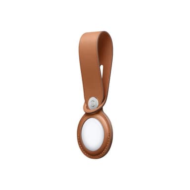 APPLE AirTag Anhänger aus Leder br | sattelbraun