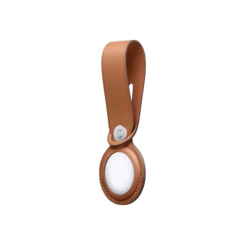 APPLE AirTag Anhänger aus Leder br | sattelbraun