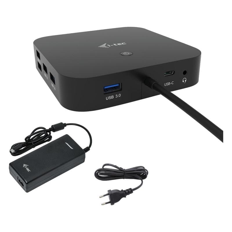I-TEC USB-C HDMI DP Dock PD100W 2x LCD+ CHARGER-C112W