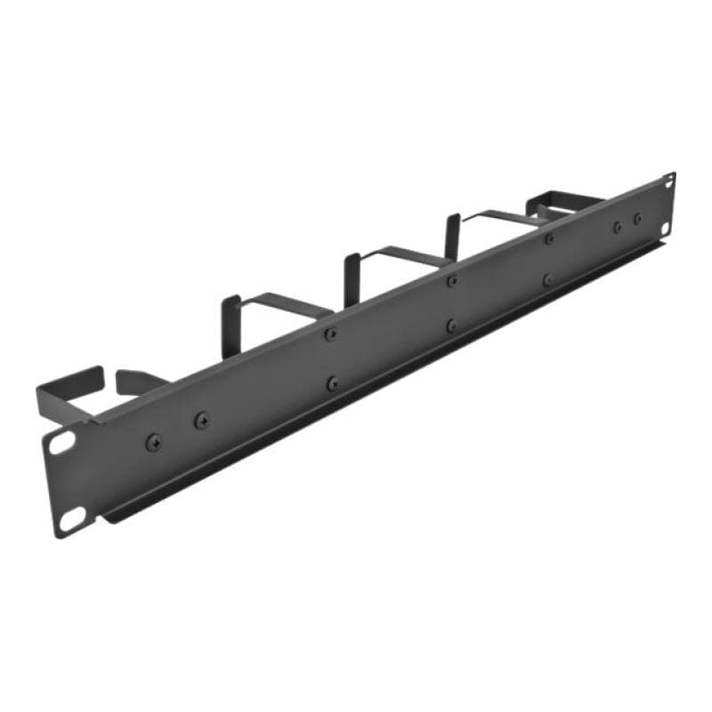 DELOCK 19? Kabelmanagement Rangierpanel mit 5 Metall Bügeln (2 x horizontal, 3 x vertikal) 1 HE schw