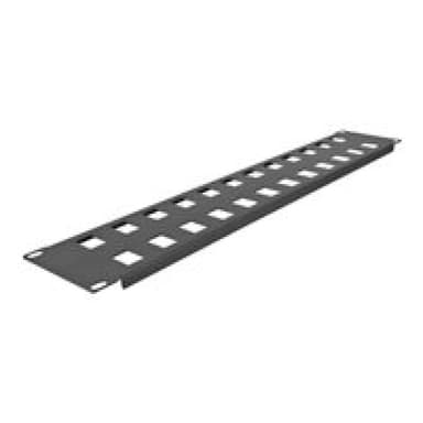 DELOCK 19? Keystone Patchpanel 24 Port 2 HE schwarz