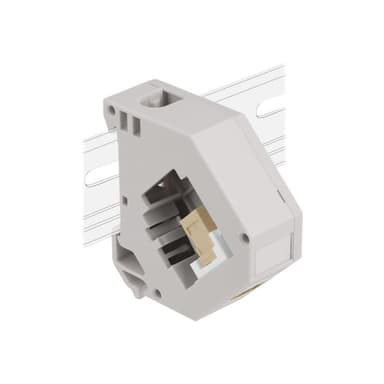 DELOCK Hutschienenadapter mit Keystone SC Simplex Buchse zu Buchse beige