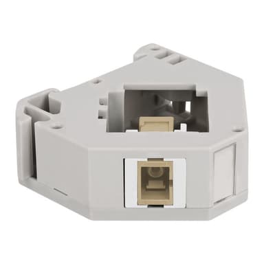 DELOCK Hutschienenadapter mit Keystone SC Simplex Buchse zu Buchse beige