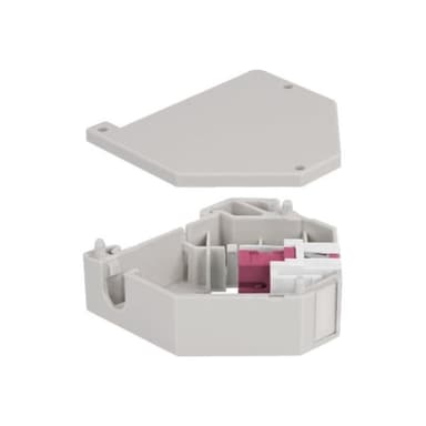 DELOCK Hutschienenadapter mit Keystone SC Simplex Buchse zu Buchse violett