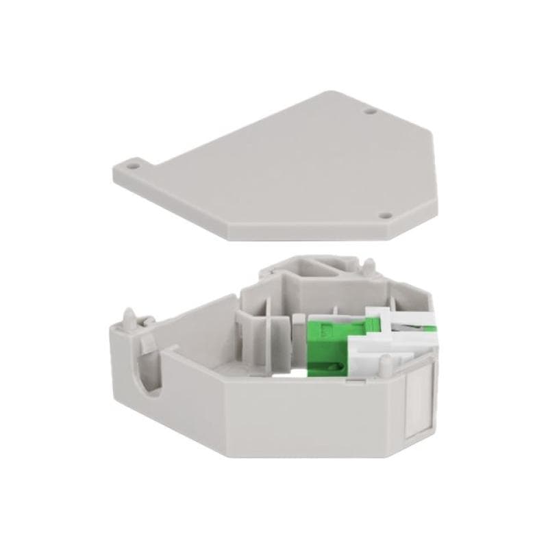 DELOCK Hutschienenadapter mit Keystone SC Simplex Buchse zu Buchse grün
