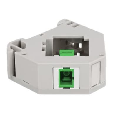 DELOCK Hutschienenadapter mit Keystone SC Simplex Buchse zu Buchse grün