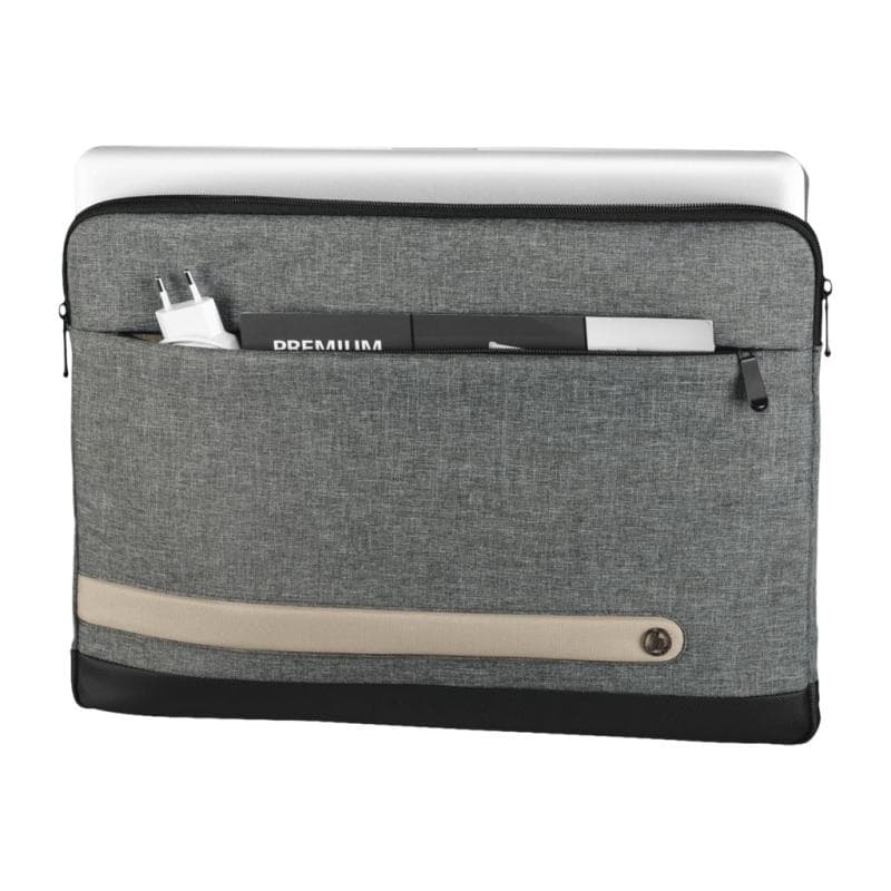 HAMA Laptoptasche Terra Kunstfaser grau