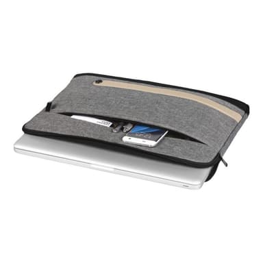 HAMA Laptoptasche Terra Kunstfaser grau