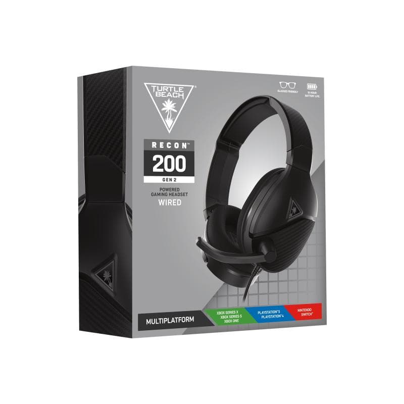 TURTLE BEACH Recon? 200 Gen 2 Gaming Headset 3.5 mm Klinke, USB-C schnurgebunden, Stereo Over E