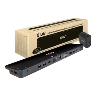 CLUB3D ChargingDock USB-C 3.2 ->7xUSB/DP/HDMI/LAN/Audio  65W retail