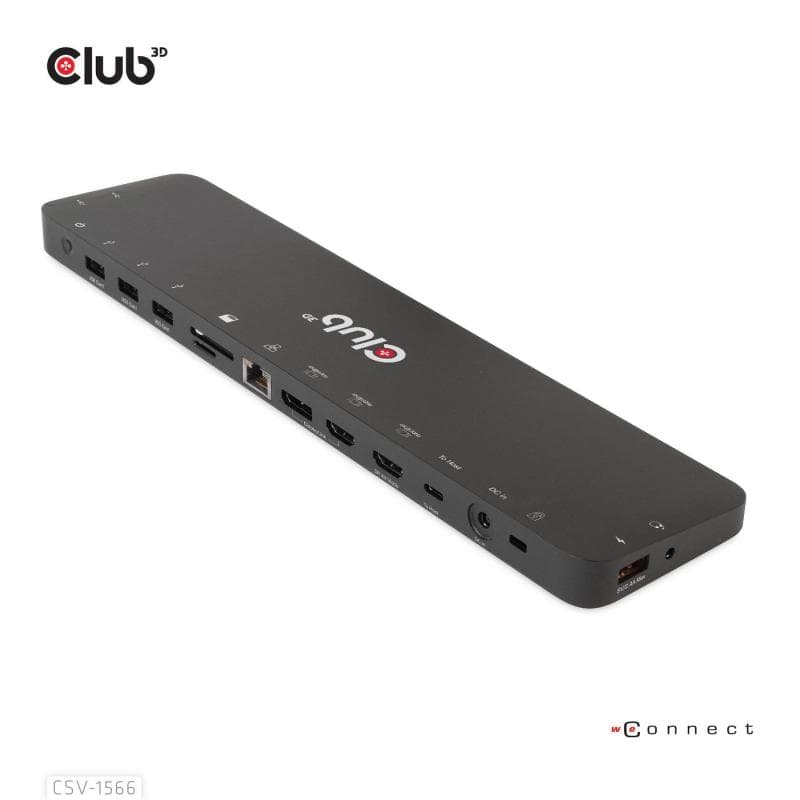CLUB3D 4K ChargingDock USB-C ->6xUSB3/DP/2xHDMI/LAN     120W retail