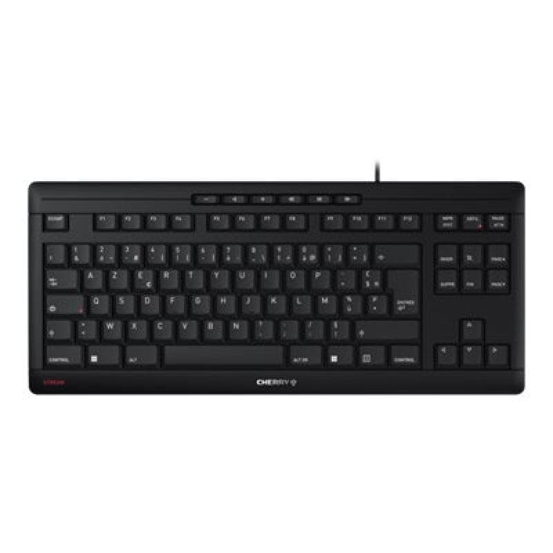 CHERRY TAS STREAM KEYBOARD TKL Corded FR-Layout schwarz