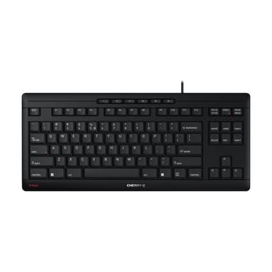 CHERRY TAS STREAM KEYBOARD TKL Corded EU-Layout schwarz