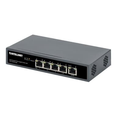 INTELLINET 4-Port Gigabit+1GE (PD) High PoE Switch