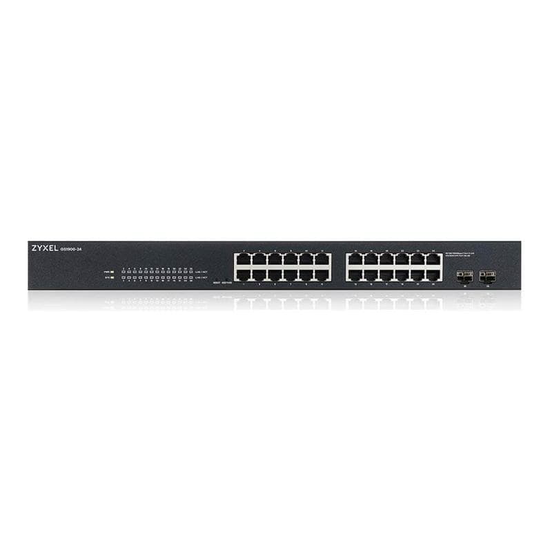 ZYXEL 24 Port GbE L2 Smart Switch, rackmount, fanless V2