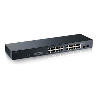ZYXEL 24 Port GbE L2 Smart Switch, rackmount, fanless V2