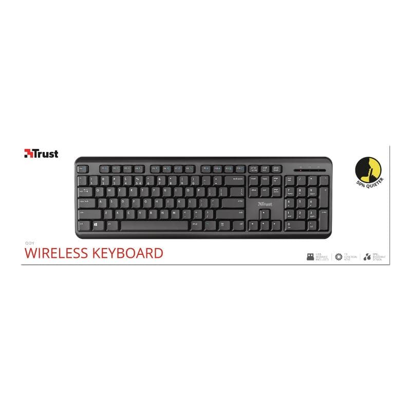 TRUST ODY WIRELESS TASTATUR DE