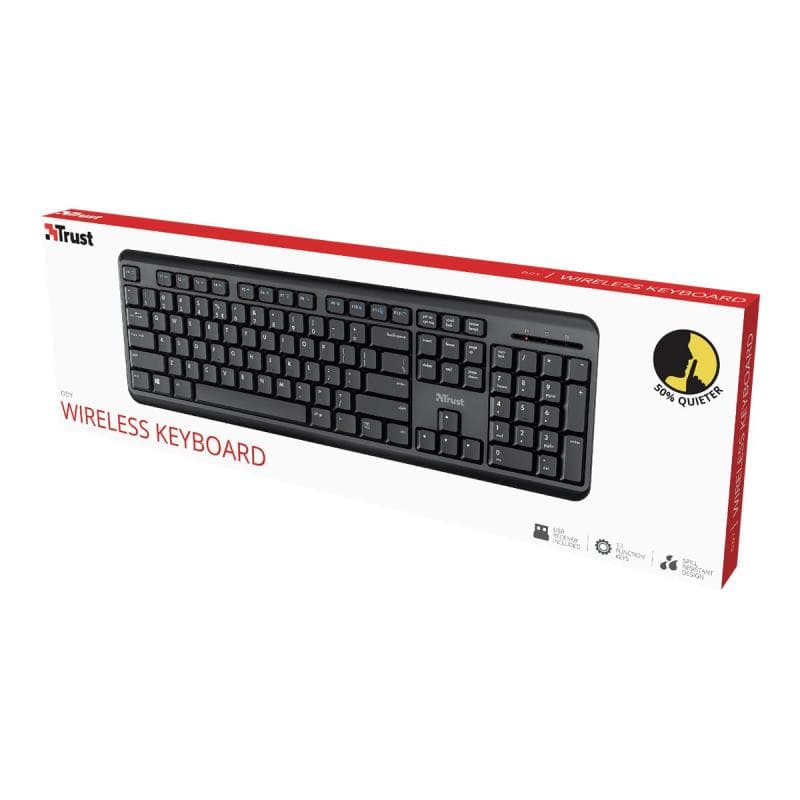TRUST ODY WIRELESS TASTATUR DE