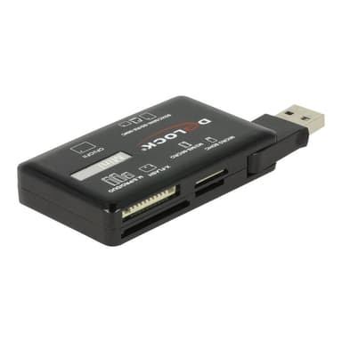 DELOCK SuperSpeed USB Card Reader für CF / SD / Micro SD / MS / M2 / xD Speicherkarten