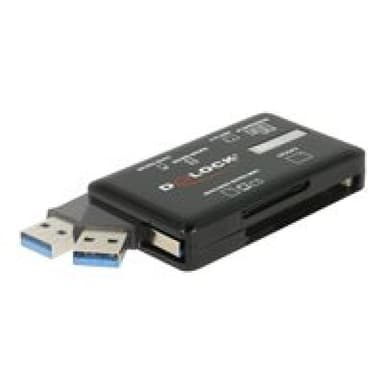 DELOCK SuperSpeed USB Card Reader für CF / SD / Micro SD / MS / M2 / xD Speicherkarten