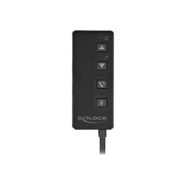 DELOCK USB Headset und Mikrofon Adapter mit 2 x 3,5 mm Klinkenbuchse für Windows und Mac OS