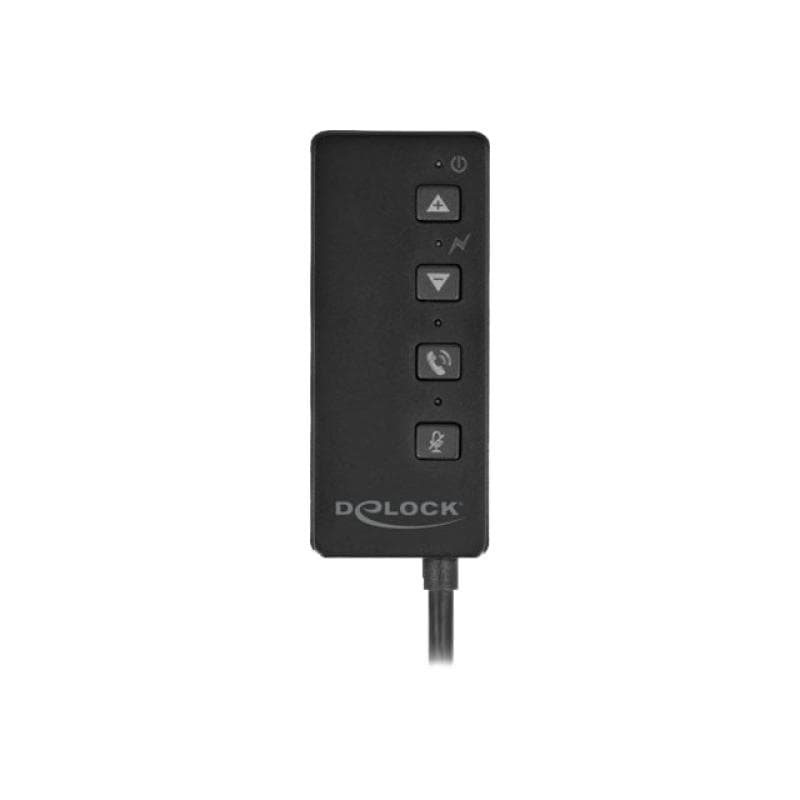 DELOCK USB Headset und Mikrofon Adapter mit 2 x 3,5 mm Klinkenbuchse für Windows und Mac OS
