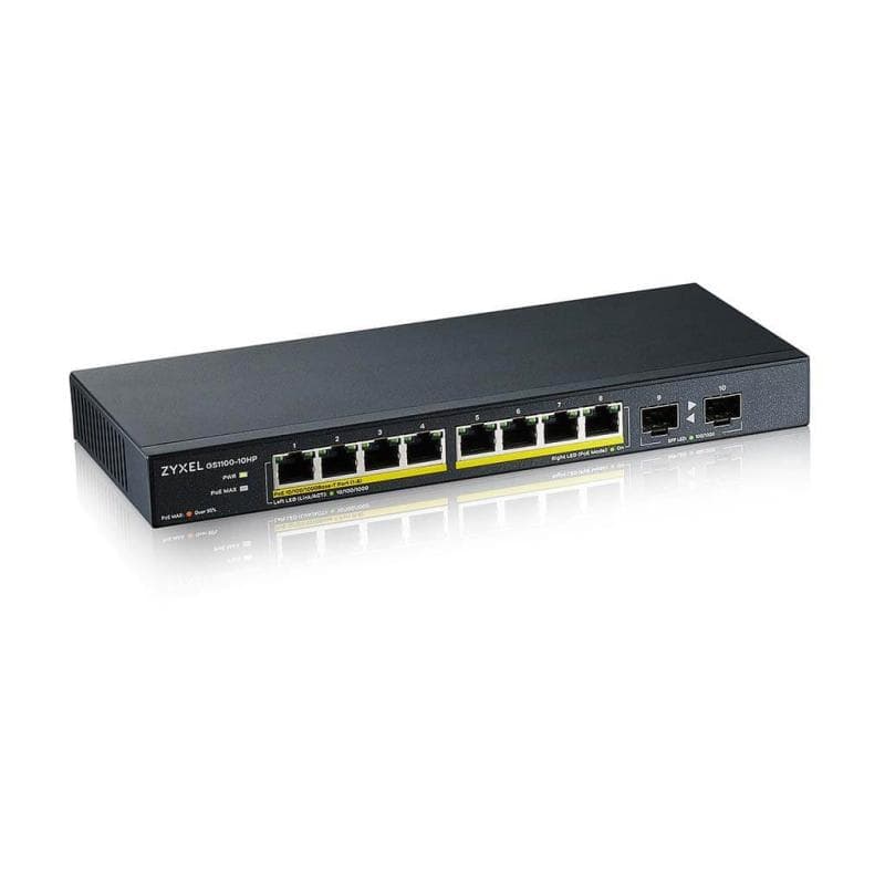 ZYXEL Switch 10x GE GS1100-10HP v2            PoE+