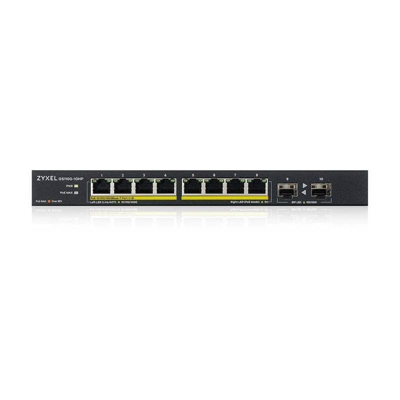 ZYXEL Switch 10x GE GS1100-10HP v2            PoE+