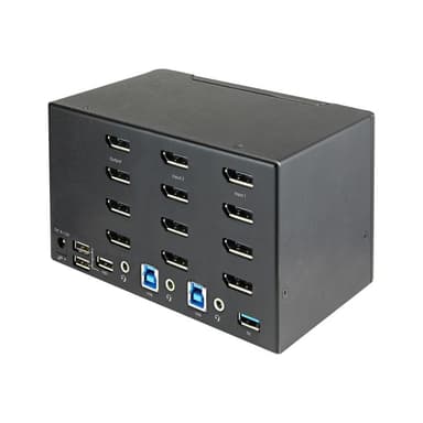 STARTECH.COM 2 Port Quad Monitor DisplayPort KVM Switch