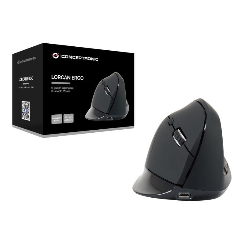 CONCEPTRONIC LORCAN03B 6-Tasten Bluetooth Maus ergonomisch