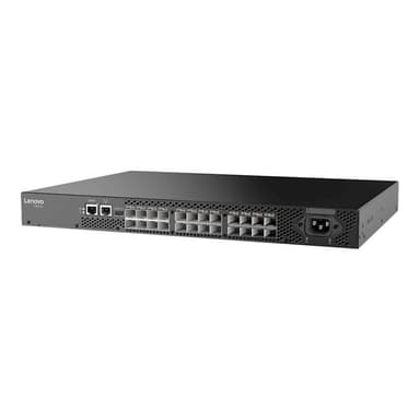 LENOVO ThinkSystem DB610S, 8 ports licensed, 8x 16Gb SWL SFPs, 1 PS, Rail Kit, Lifetime Warranty Sup