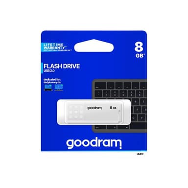 GOODRAM UME2 USB flash drive 8 GB USB Type-A 2.0 Wit