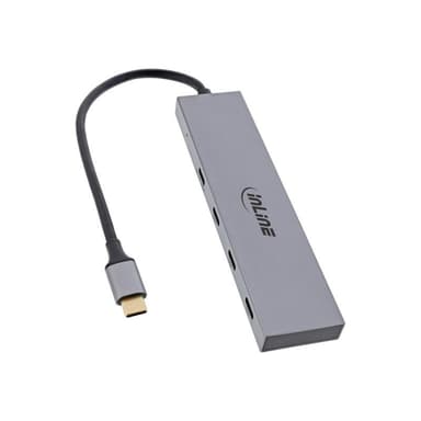 INLINE USB 3.2 Gen.2 Hub, USB Typ-C zu 4 Port Typ-C (1 Port power through bis 100W