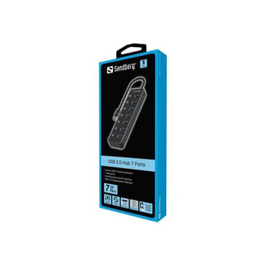 SANDBERG USB 3.0 Hub 7 Ports
