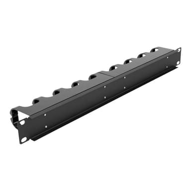 DELOCK 66849 - Kabelmanagementtafel - Schwarz - Metall - Kunststoff - 1U - 48,3 cm (19″ ) - 44 mm (6