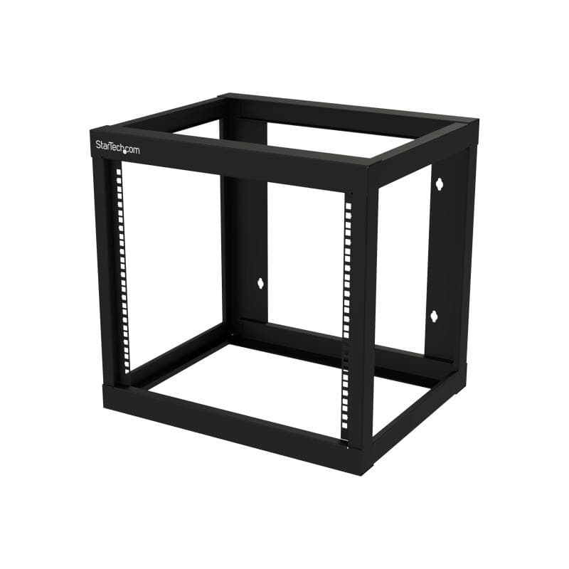 STARTECH.COM 9U 19″ Wall Mount Network Rack 17″ Deep 2 Post Open Frame for Server Room/Data/AV/IT/Co