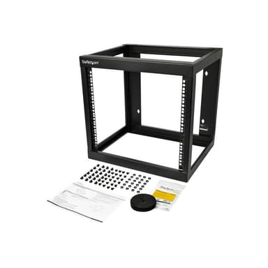 STARTECH.COM 9U 19″ Wall Mount Network Rack 17″ Deep 2 Post Open Frame for Server Room/Data/AV/IT/Co