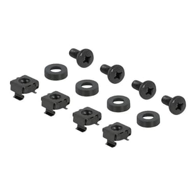 DELOCK 66850 - Kabelmanagementtafel - Schwarz - Metall - Kunststoff - 1U - China - 48,3 cm (19″ ) (6