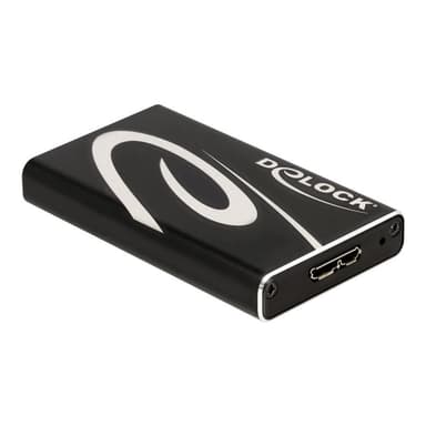 DELOCK 42006 Speicherlaufwerksgehäuse SSD-Gehäuse Schwarz (42006)