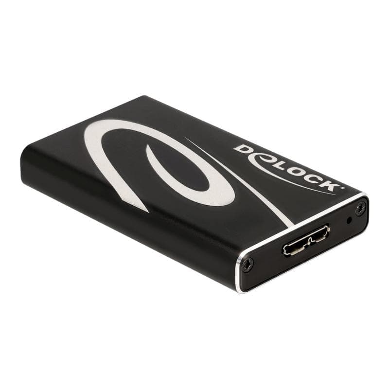 DELOCK 42006 Speicherlaufwerksgehäuse SSD-Gehäuse Schwarz (42006)