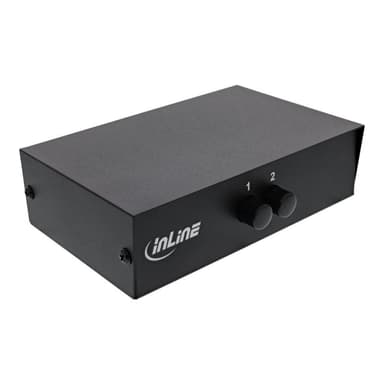 INLINE AV Umschalter manuell 2-port, 3x Cinch IN/OUT