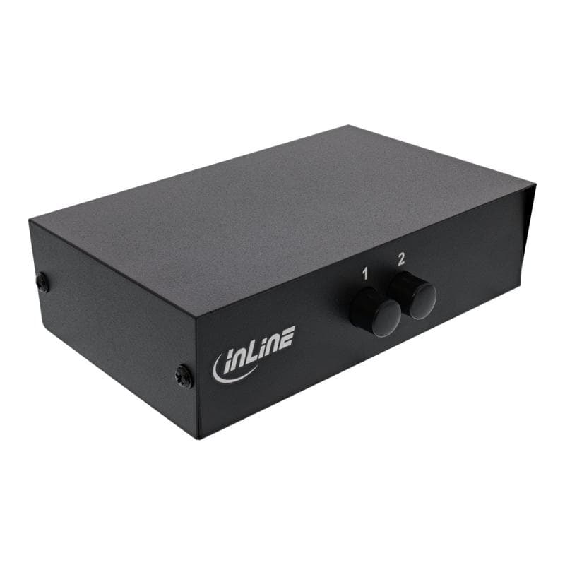 INLINE AV Umschalter manuell 2-port, 3x Cinch IN/OUT