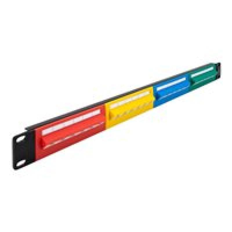 DELOCK 19? Patchpanel 24 Port Cat.5e 1 HE farbig