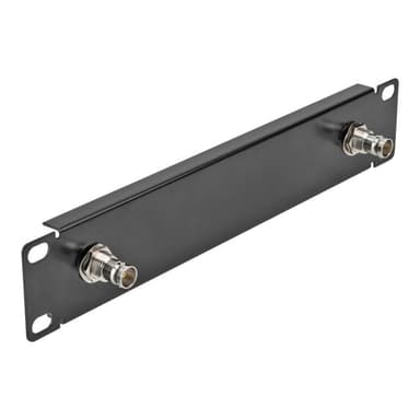 DELOCK 10? Panel mit 2 x BNC Buchse 1 HE schwarz