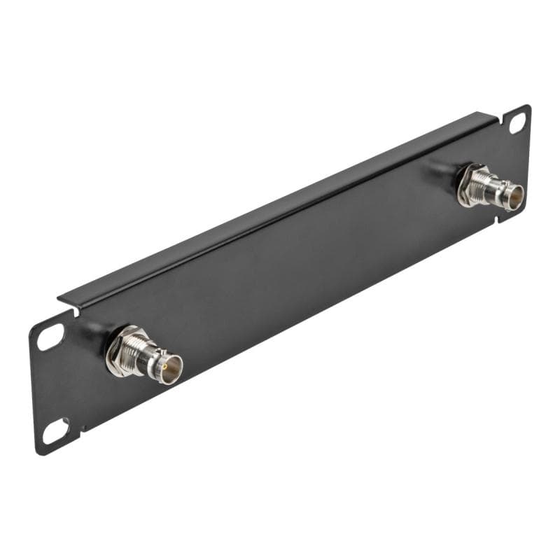 DELOCK 10? Panel mit 2 x BNC Buchse 1 HE schwarz