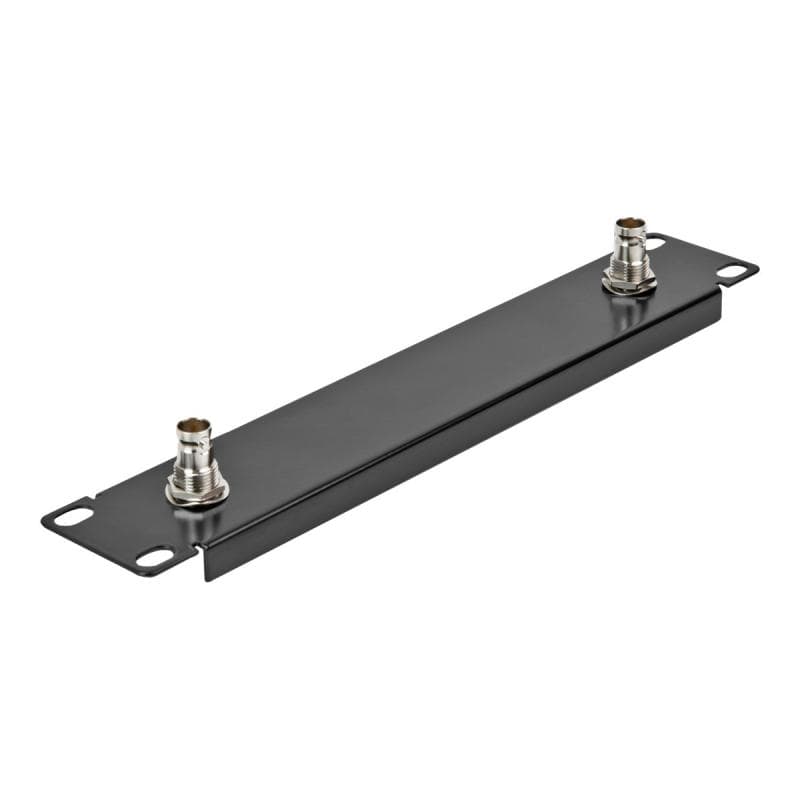 DELOCK 10? Panel mit 2 x BNC Buchse 1 HE schwarz