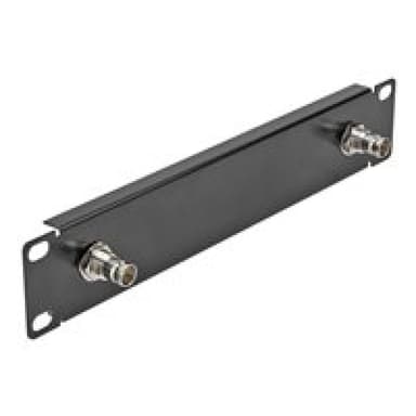 DELOCK 10? Panel mit 2 x BNC Buchse 1 HE schwarz