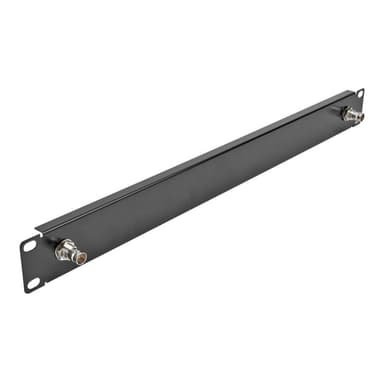 DELOCK 19? Panel mit 2 x BNC Buchse 1 HE schwarz